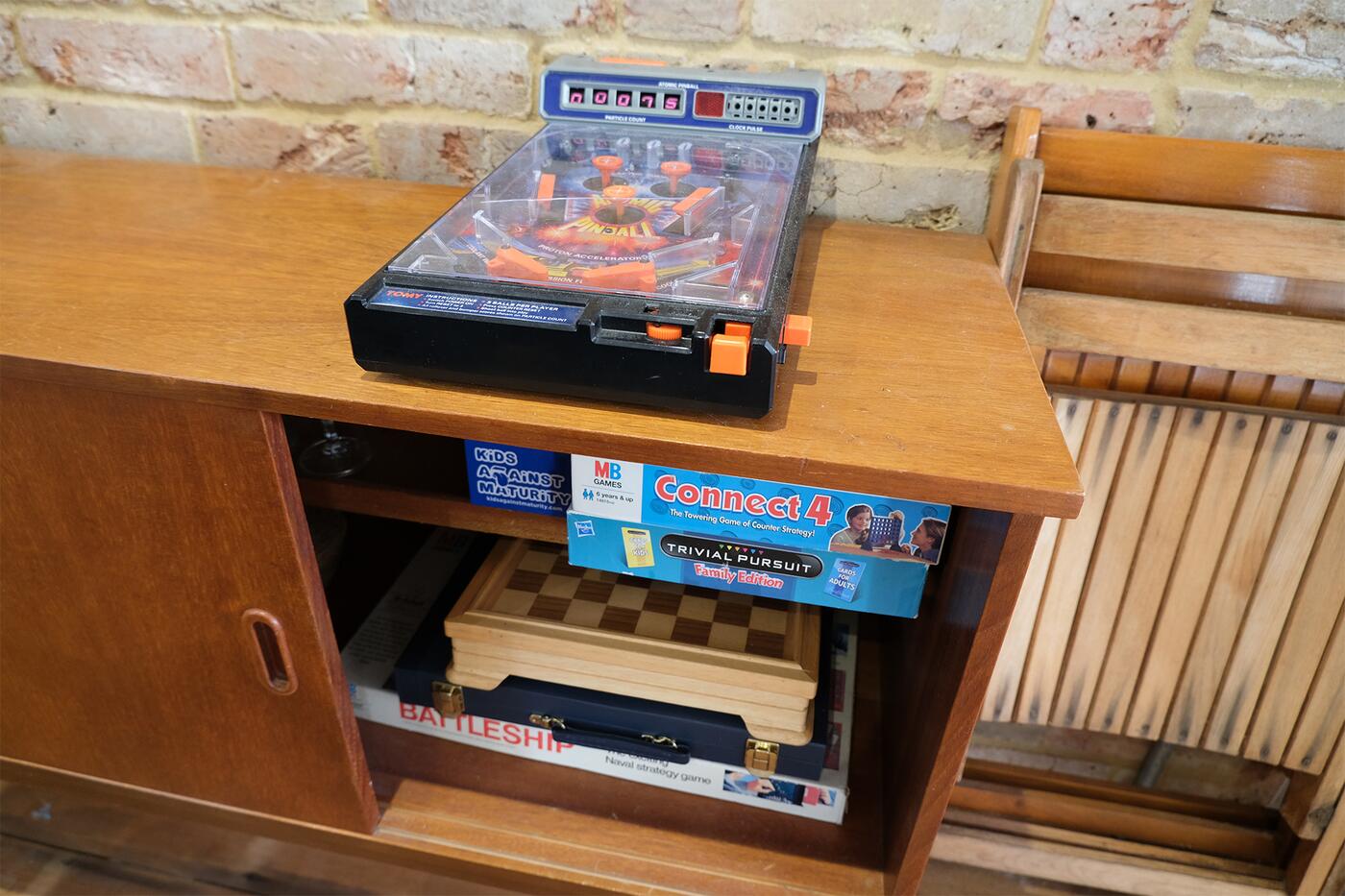 Board games and books for rainy afternoons